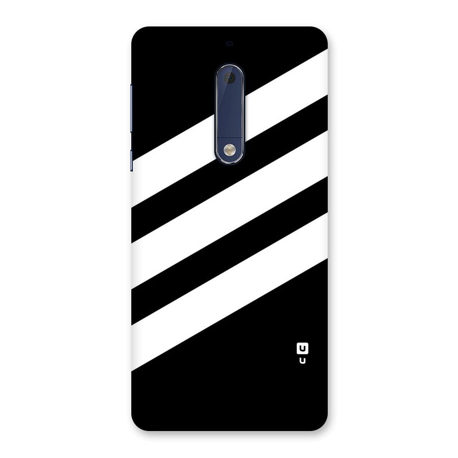 Diagonal Classic Stripes Back Case for Nokia 5