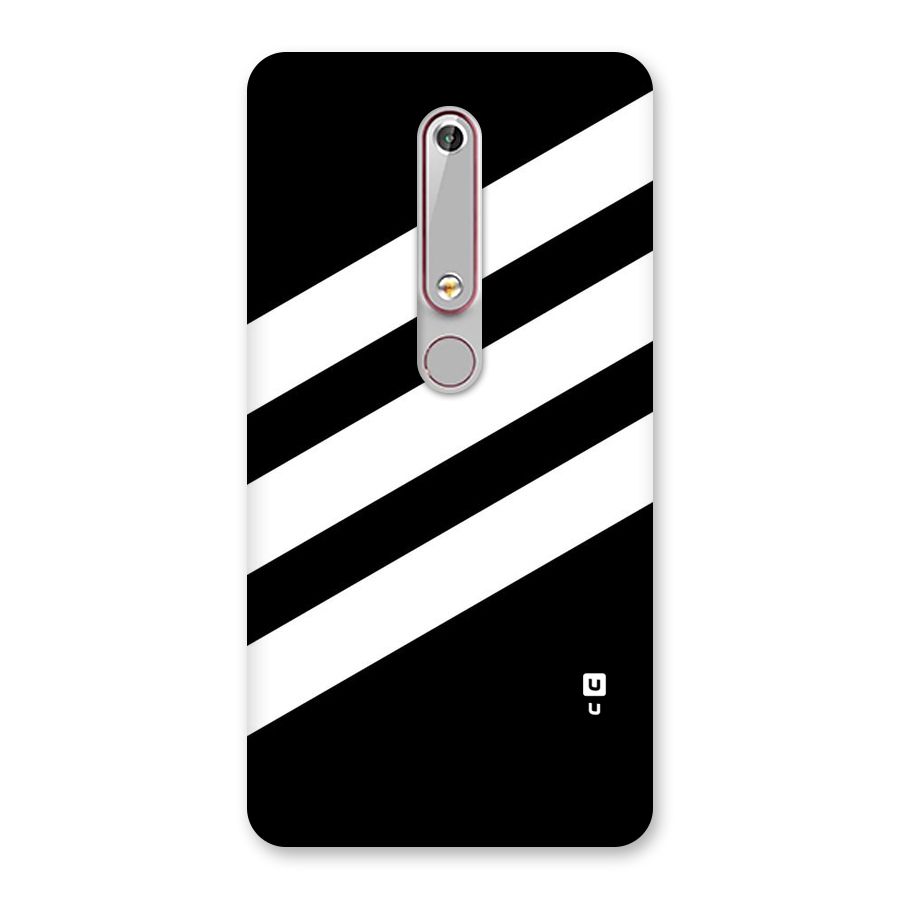 Diagonal Classic Stripes Back Case for Nokia 6.1