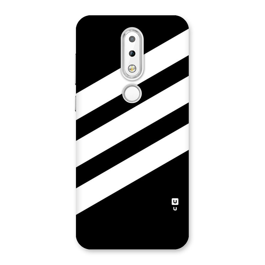 Diagonal Classic Stripes Back Case for Nokia 6.1 Plus