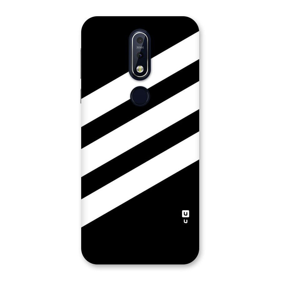 Diagonal Classic Stripes Back Case for Nokia 7.1