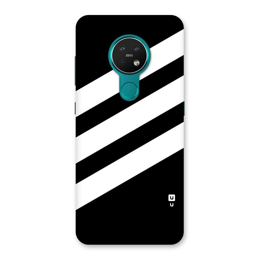 Diagonal Classic Stripes Back Case for Nokia 7.2