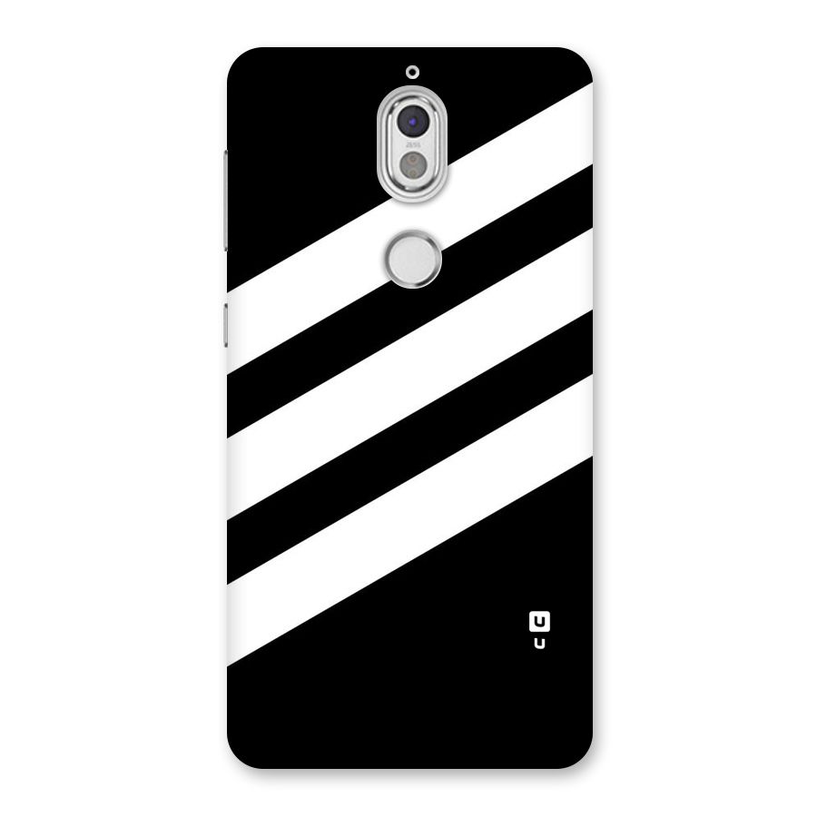 Diagonal Classic Stripes Back Case for Nokia 7