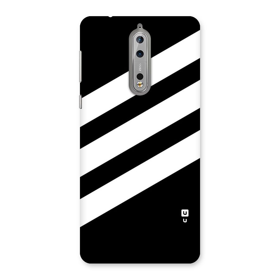 Diagonal Classic Stripes Back Case for Nokia 8