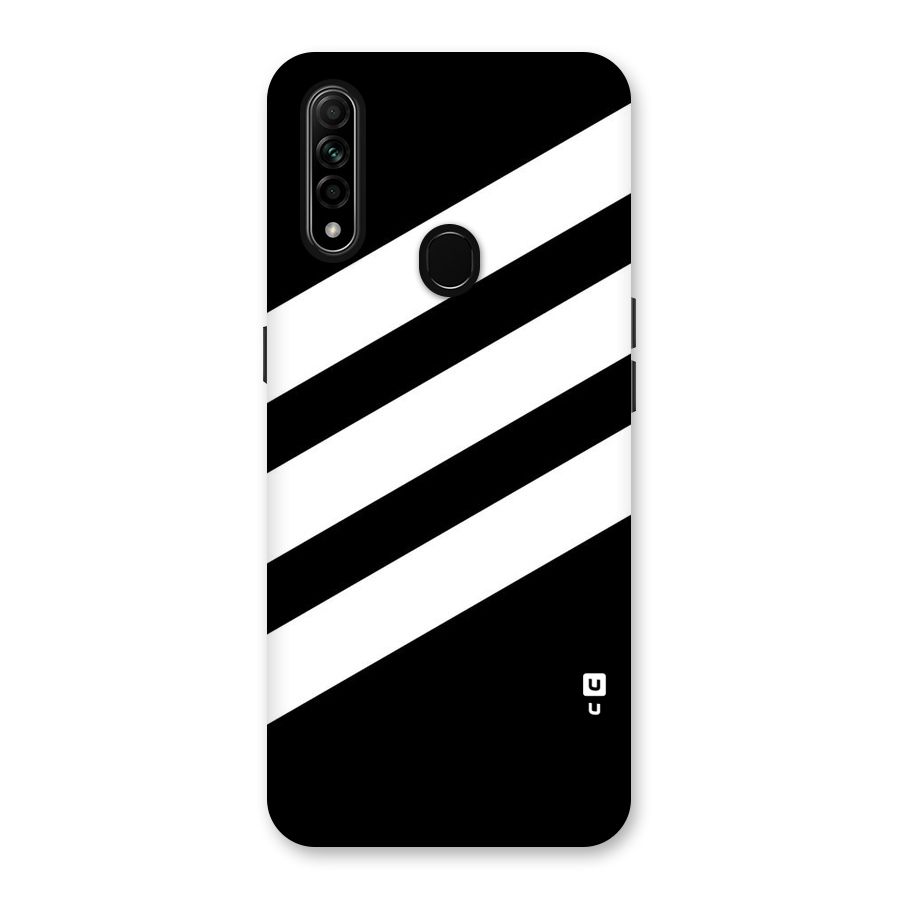 Diagonal Classic Stripes Back Case for Oppo A31