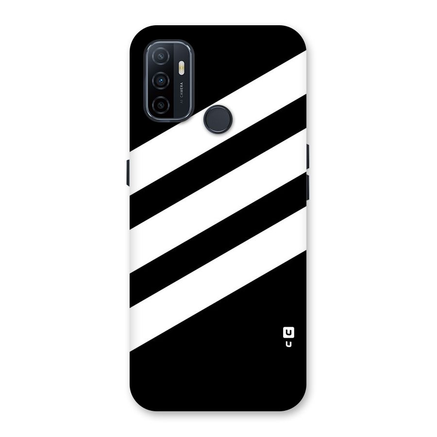 Diagonal Classic Stripes Back Case for Oppo A32
