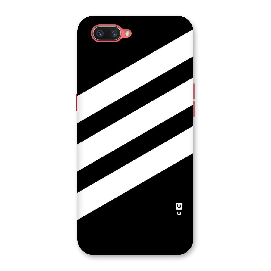 Diagonal Classic Stripes Back Case for Oppo A3s