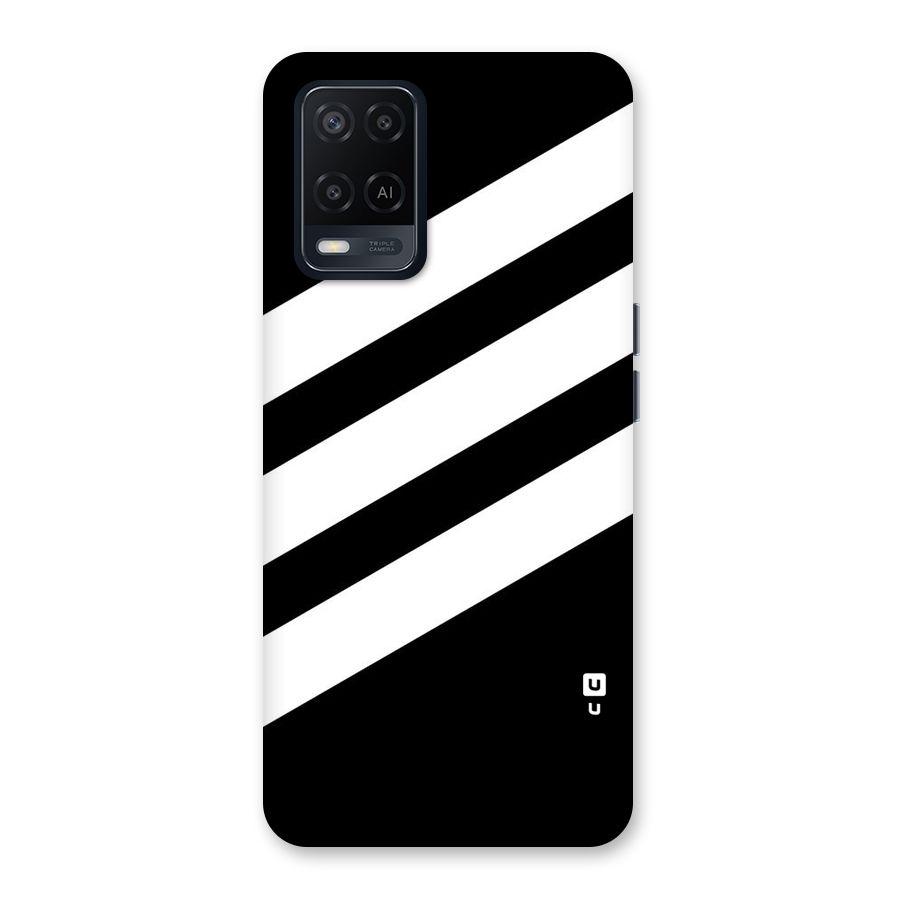 Diagonal Classic Stripes Back Case for Oppo A54