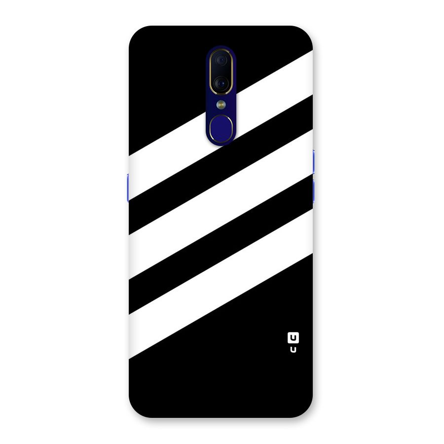 Diagonal Classic Stripes Back Case for Oppo A9