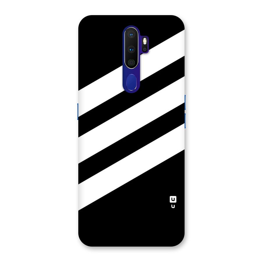 Diagonal Classic Stripes Back Case for Oppo A9 (2020)