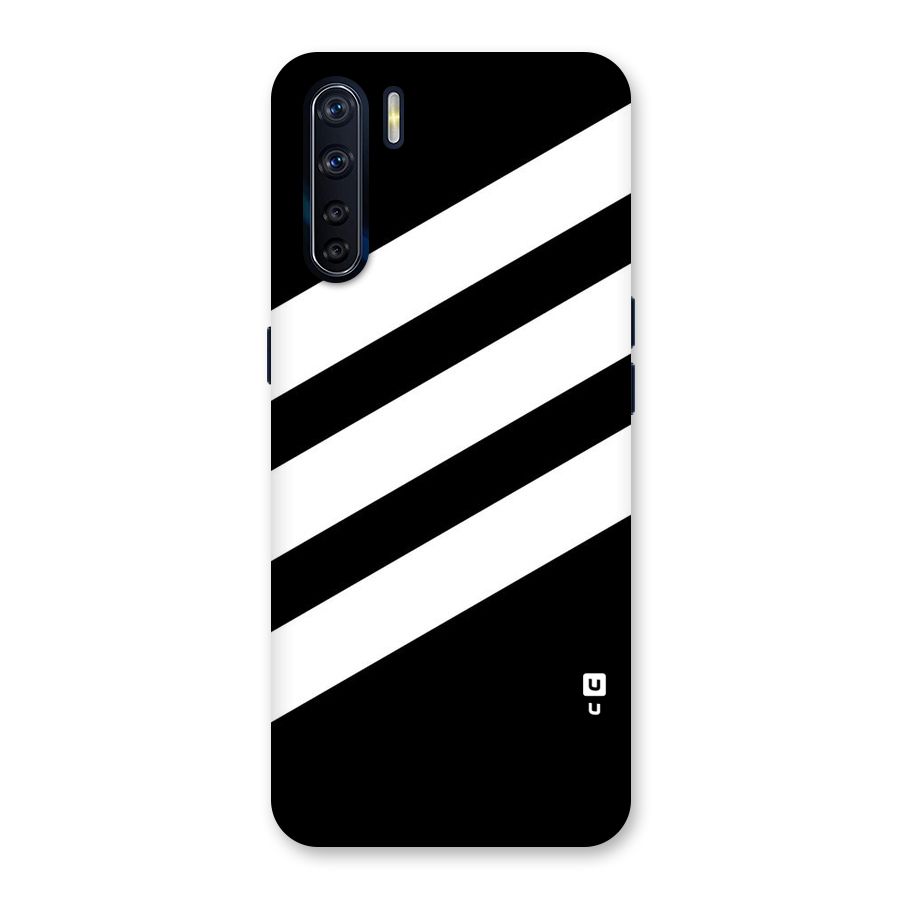 Diagonal Classic Stripes Back Case for Oppo F15