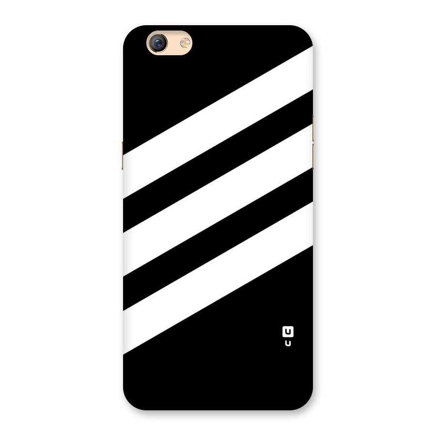 Diagonal Classic Stripes Back Case for Oppo F3 Plus