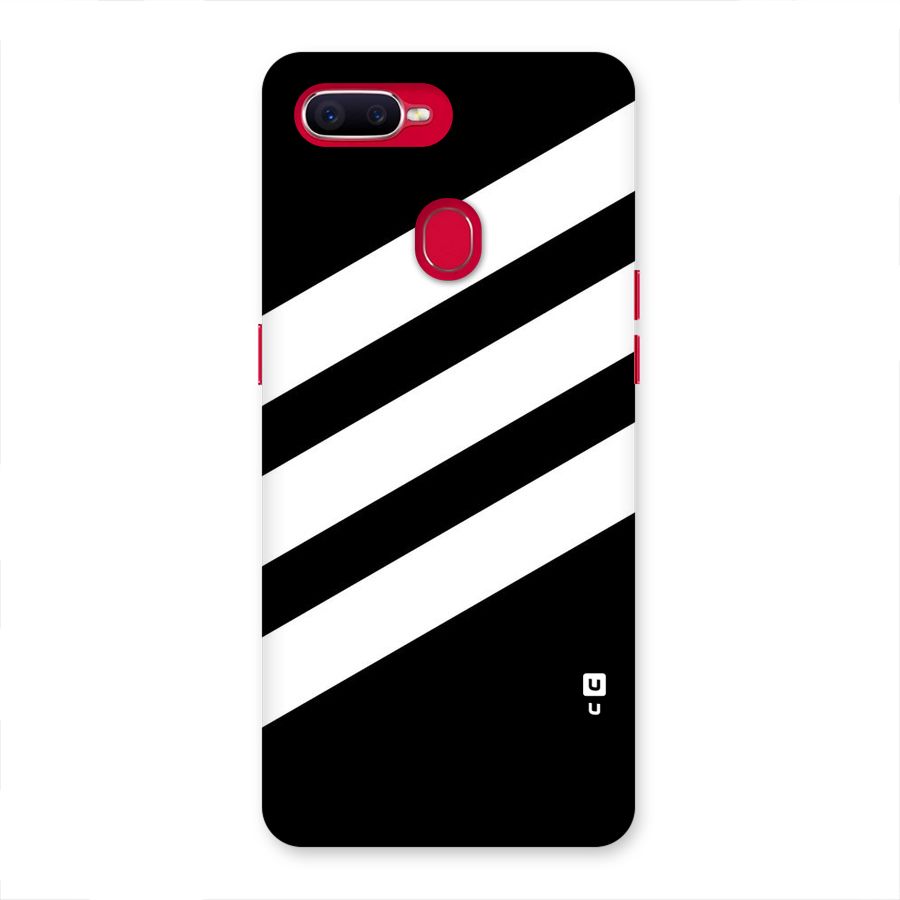 Diagonal Classic Stripes Back Case for Oppo F9 Pro