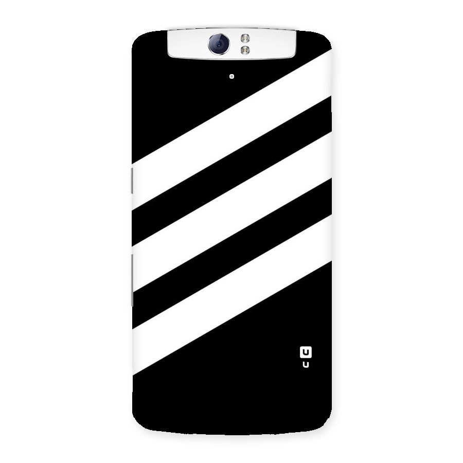 Diagonal Classic Stripes Back Case for Oppo N1
