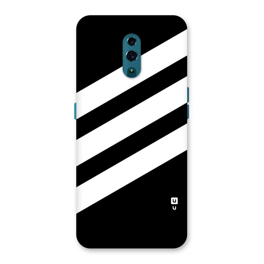 Diagonal Classic Stripes Back Case for Oppo Reno