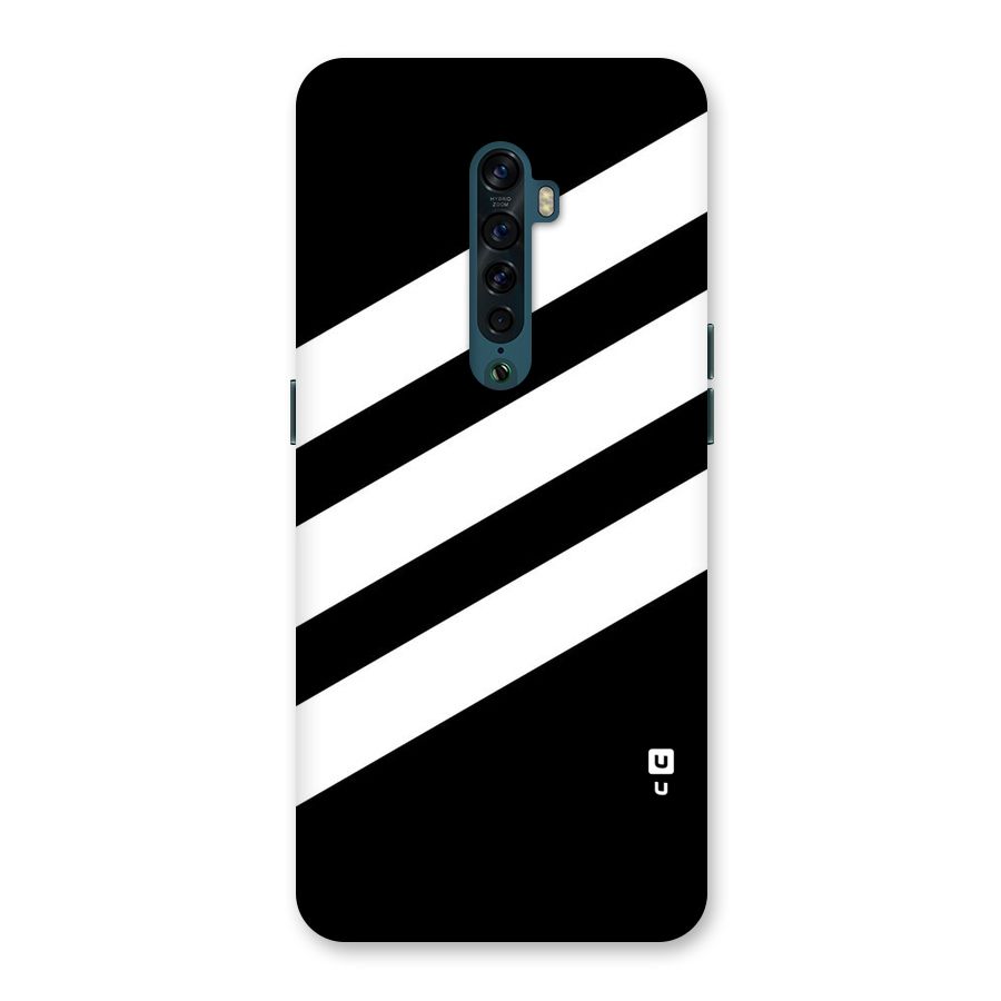 Diagonal Classic Stripes Back Case for Oppo Reno2