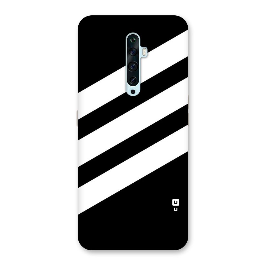 Diagonal Classic Stripes Back Case for Oppo Reno2 F