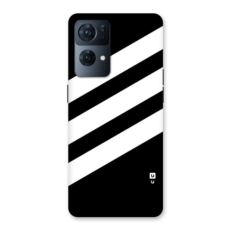 Diagonal Classic Stripes Back Case for Oppo Reno7 Pro 5G