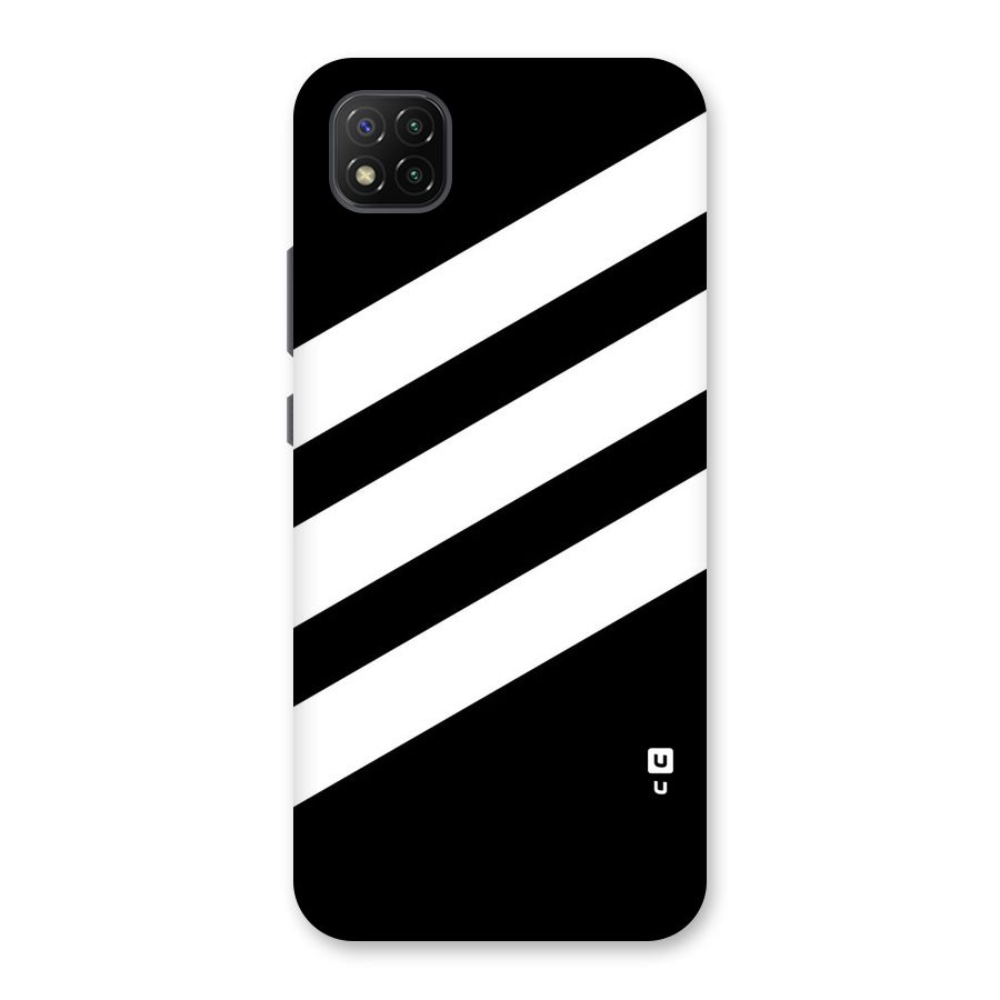 Diagonal Classic Stripes Back Case for Poco C3