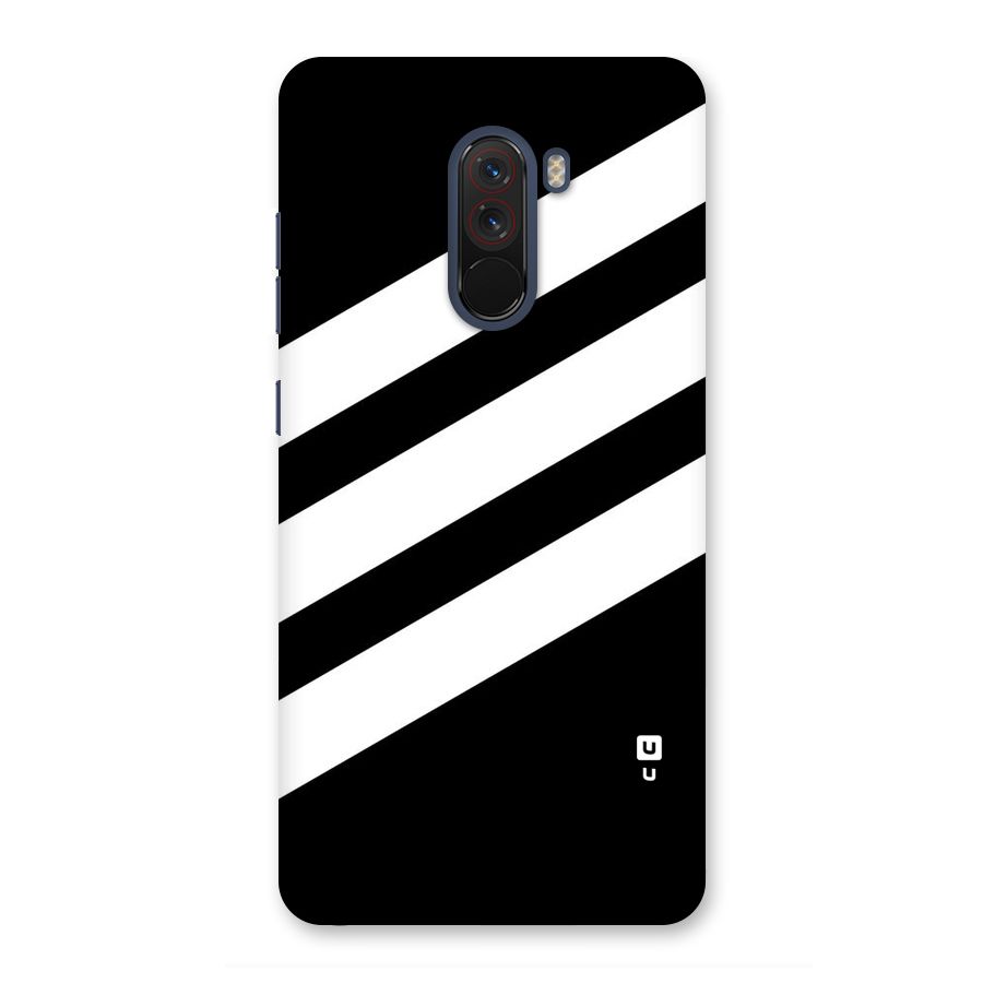 Diagonal Classic Stripes Back Case for Poco F1