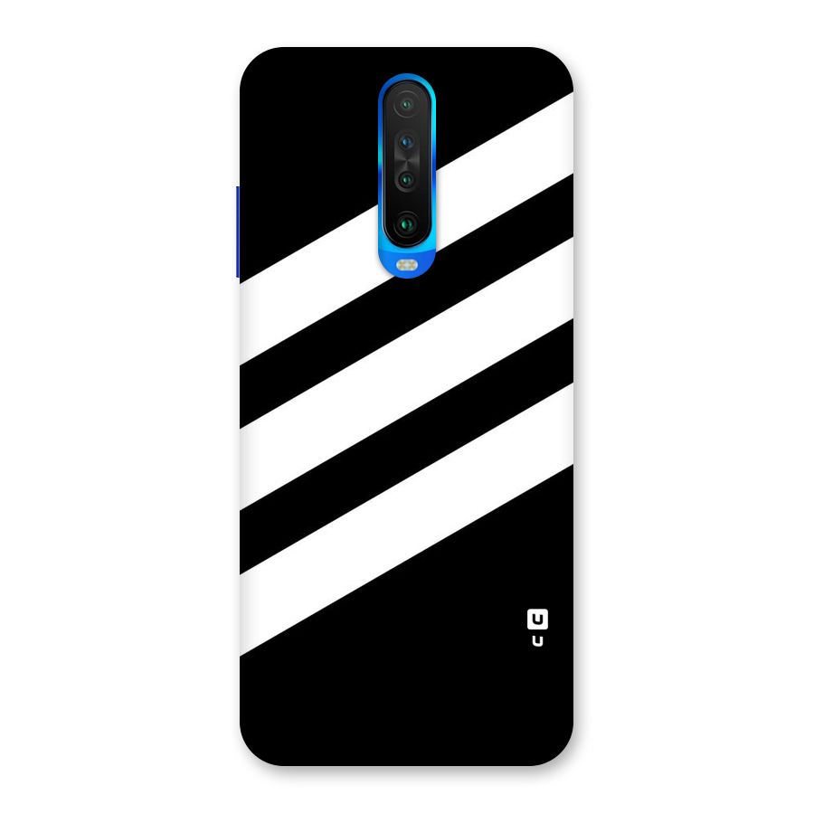 Diagonal Classic Stripes Back Case for Poco X2