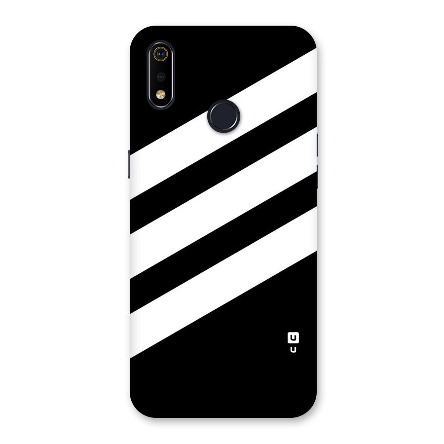 Diagonal Classic Stripes Back Case for Realme 3i