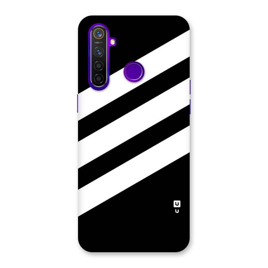 Diagonal Classic Stripes Back Case for Realme 5 Pro