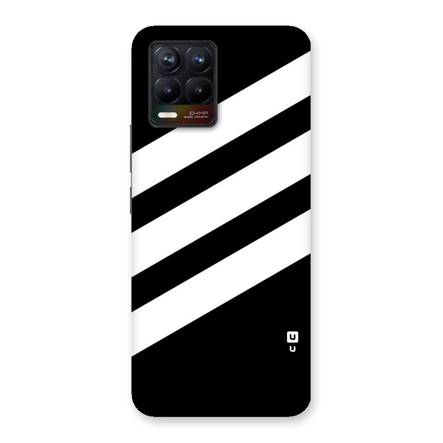 Diagonal Classic Stripes Back Case for Realme 8