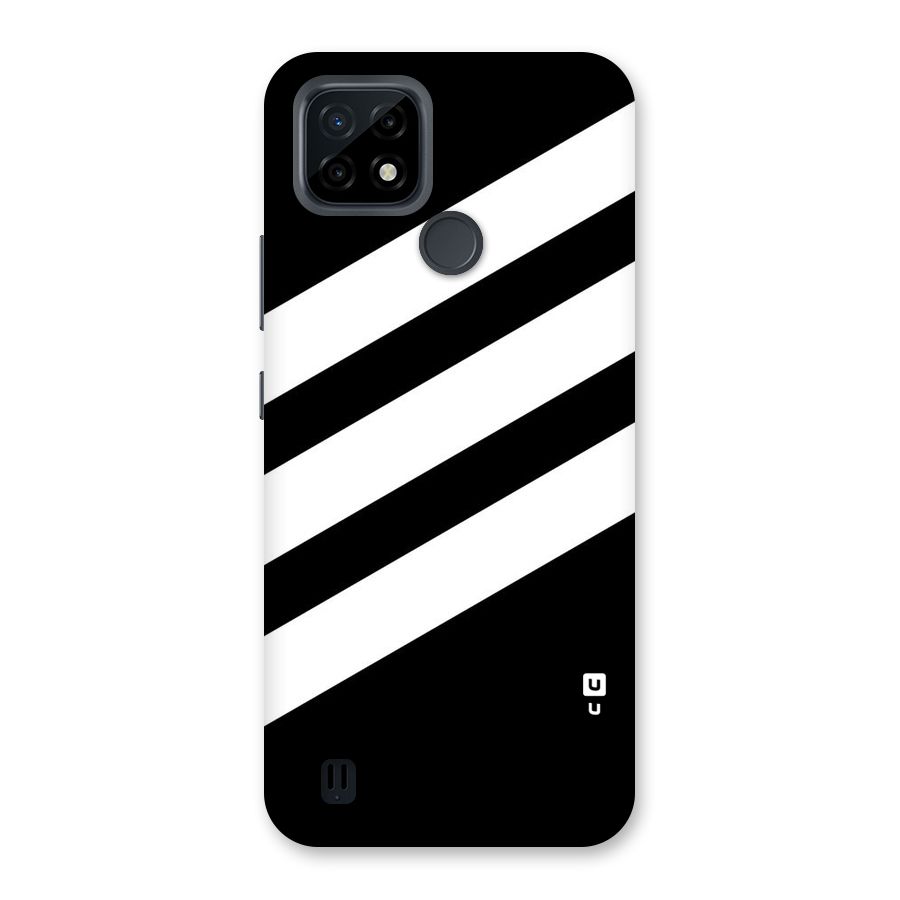 Diagonal Classic Stripes Back Case for Realme C21