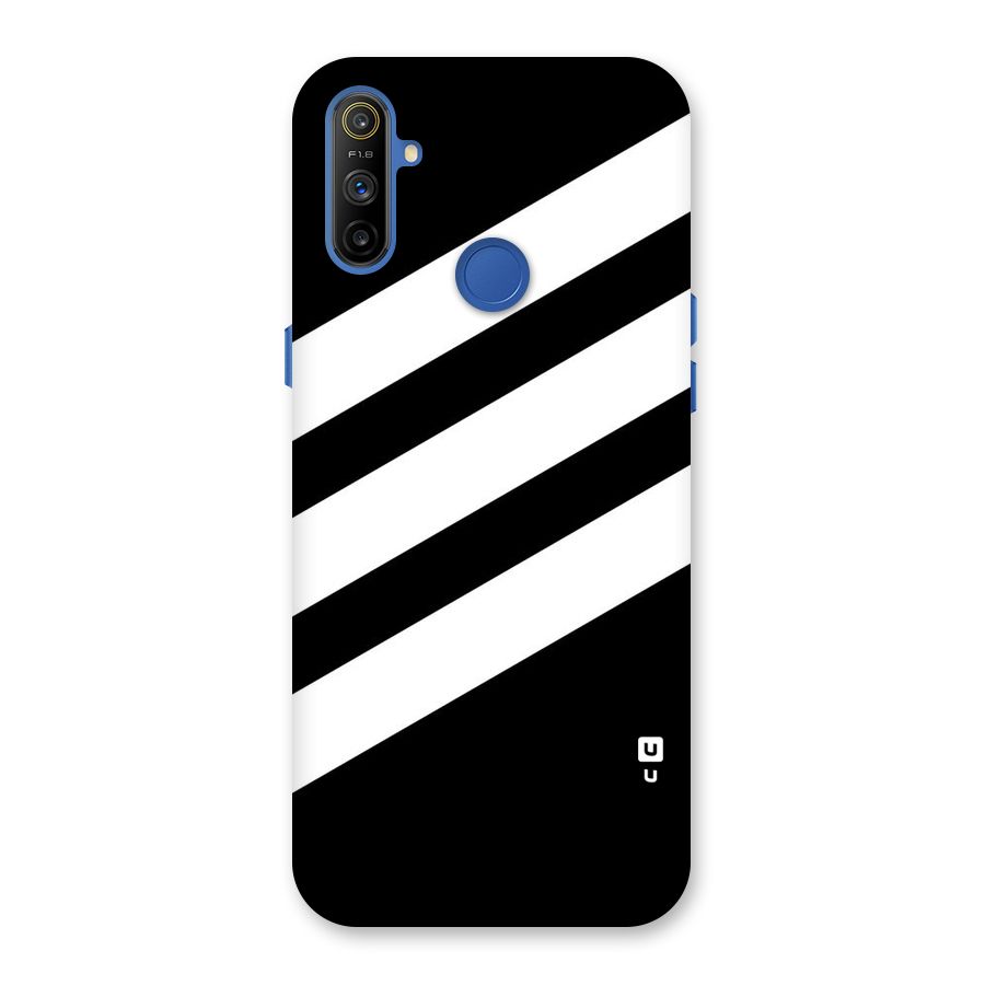 Diagonal Classic Stripes Back Case for Realme Narzo 10A