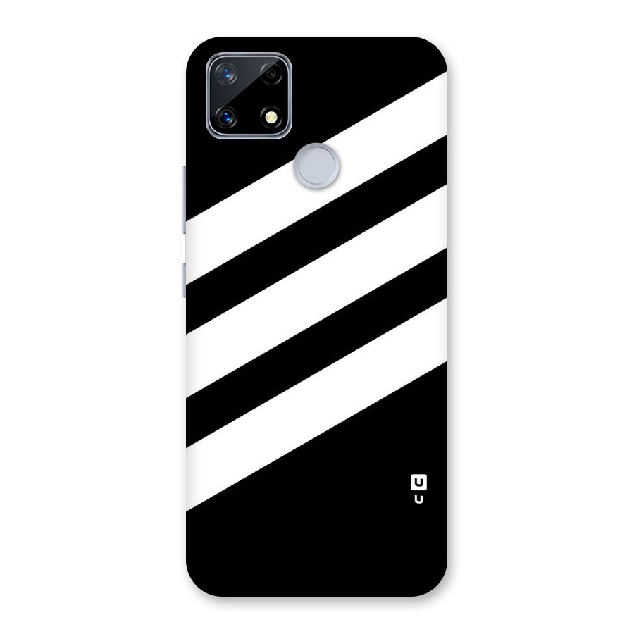 Diagonal Classic Stripes Back Case for Realme Narzo 20