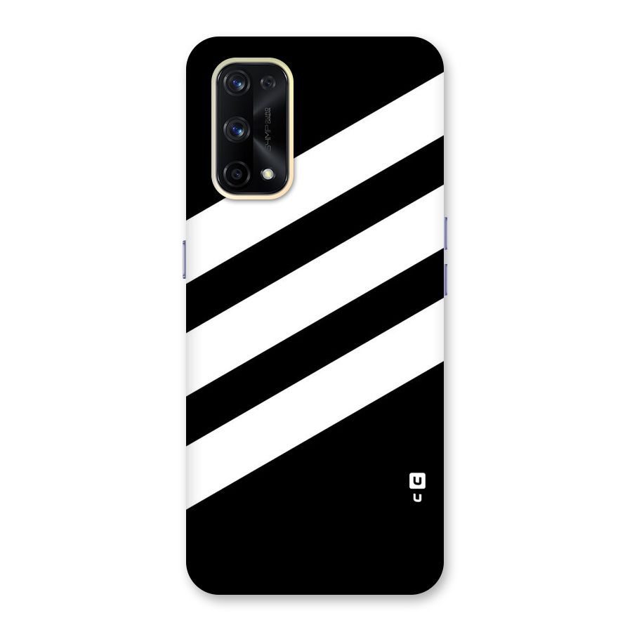 Diagonal Classic Stripes Glass Back Case for Realme X7 Pro