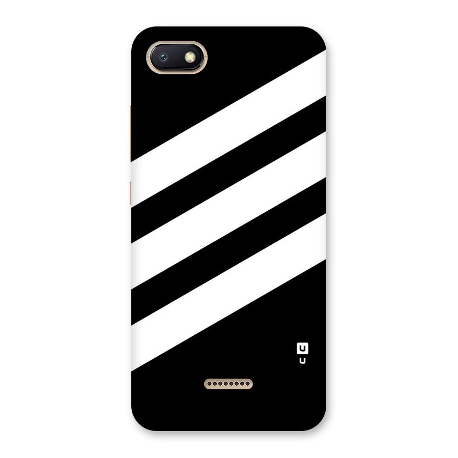 Diagonal Classic Stripes Back Case for Redmi 6A