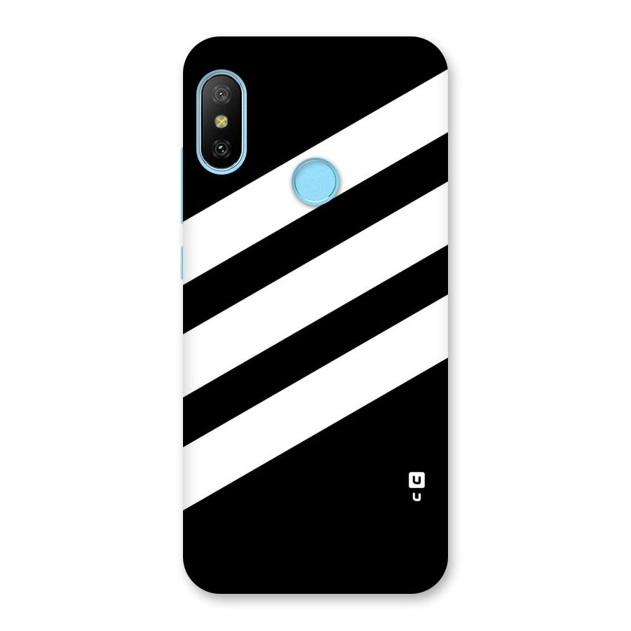 Diagonal Classic Stripes Back Case for Redmi 6 Pro