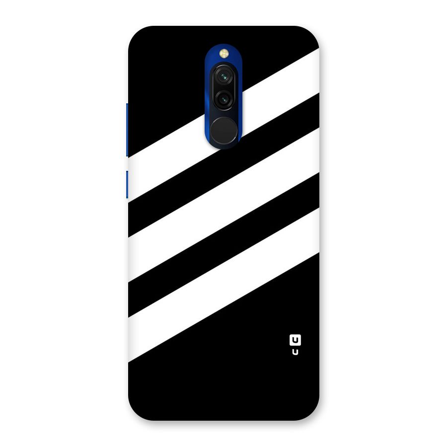 Diagonal Classic Stripes Back Case for Redmi 8