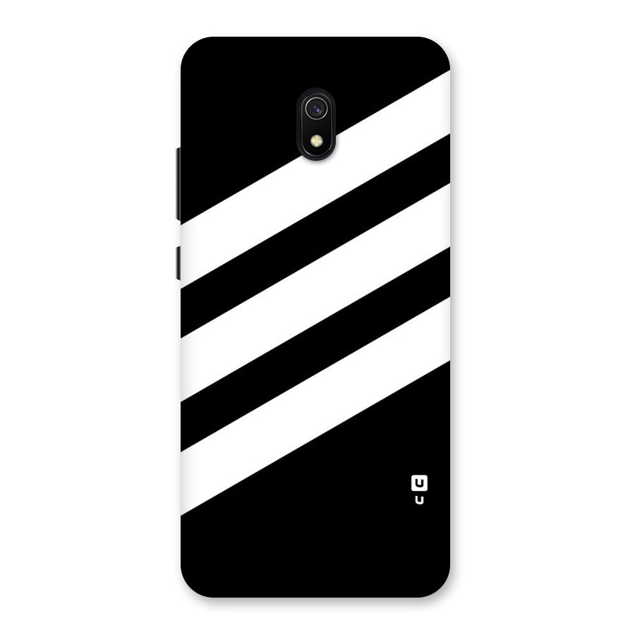 Diagonal Classic Stripes Back Case for Redmi 8A