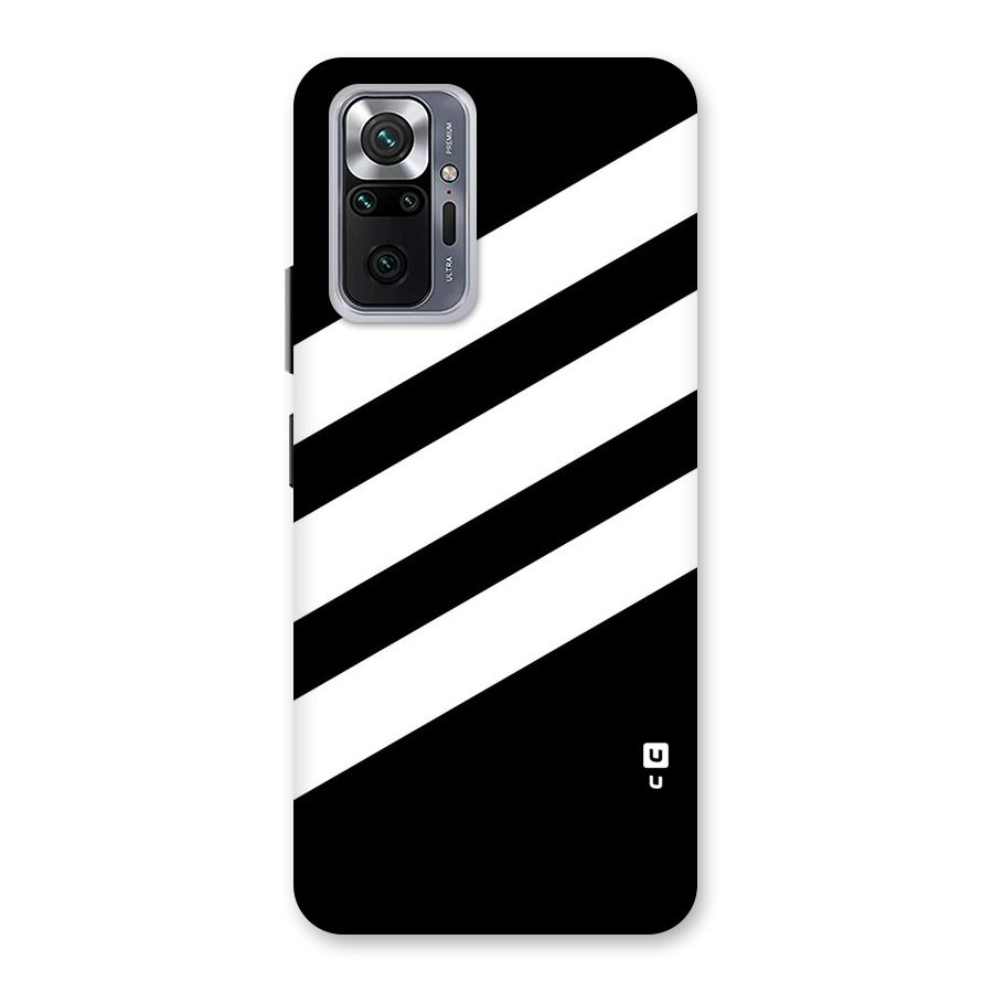 Diagonal Classic Stripes Back Case for Redmi Note 10 Pro