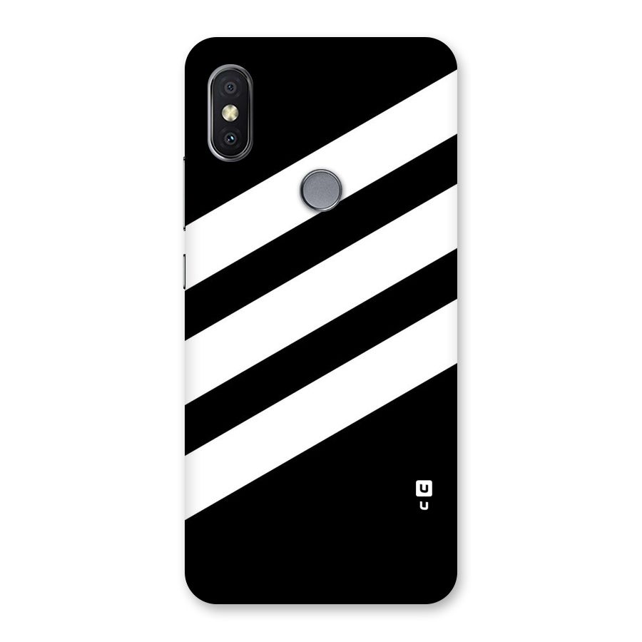 Diagonal Classic Stripes Back Case for Redmi Y2