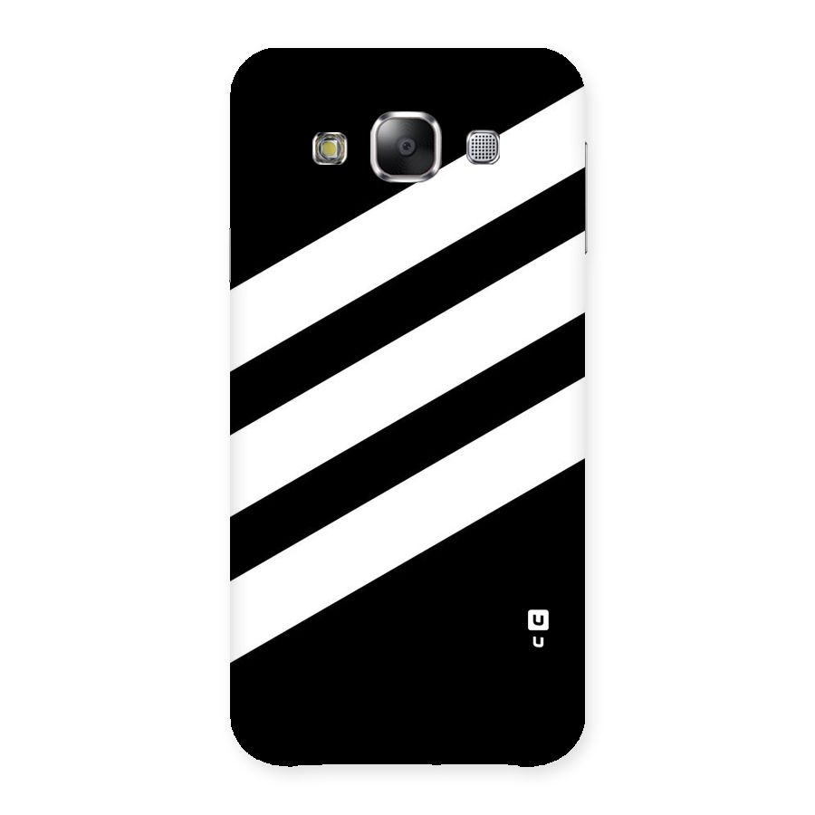 Diagonal Classic Stripes Back Case for Samsung Galaxy E5
