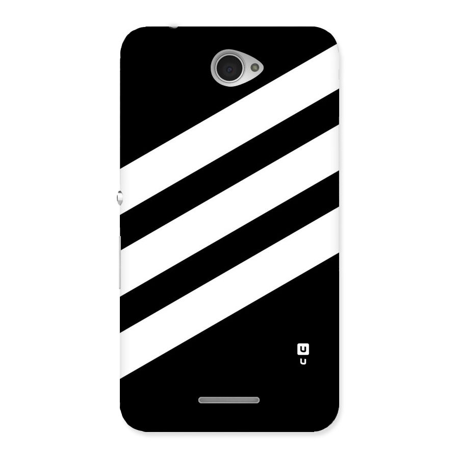 Diagonal Classic Stripes Back Case for Sony Xperia E4