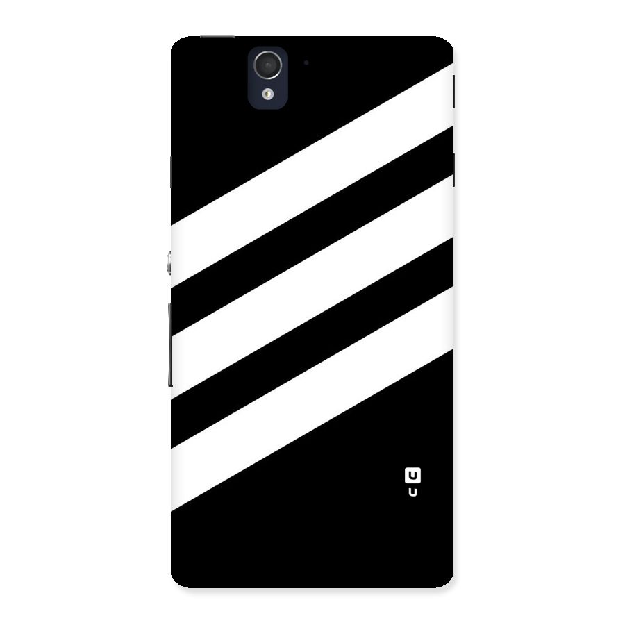 Diagonal Classic Stripes Back Case for Sony Xperia Z