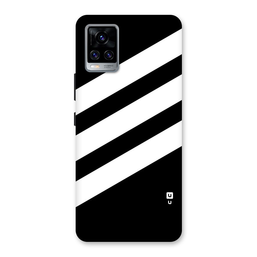 Diagonal Classic Stripes Back Case for Vivo V20 Pro