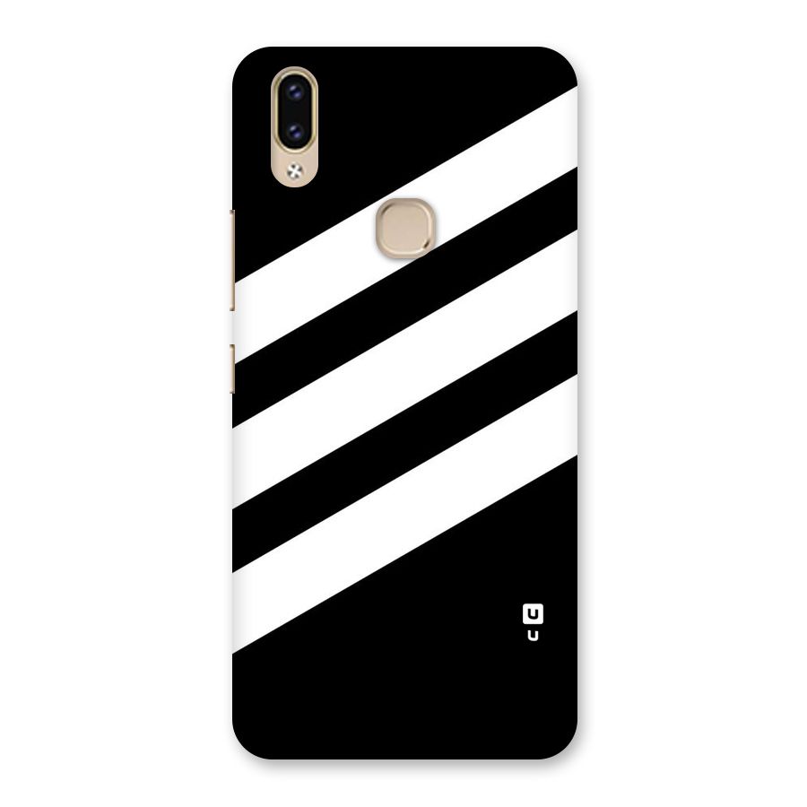 Diagonal Classic Stripes Back Case for Vivo V9 Youth