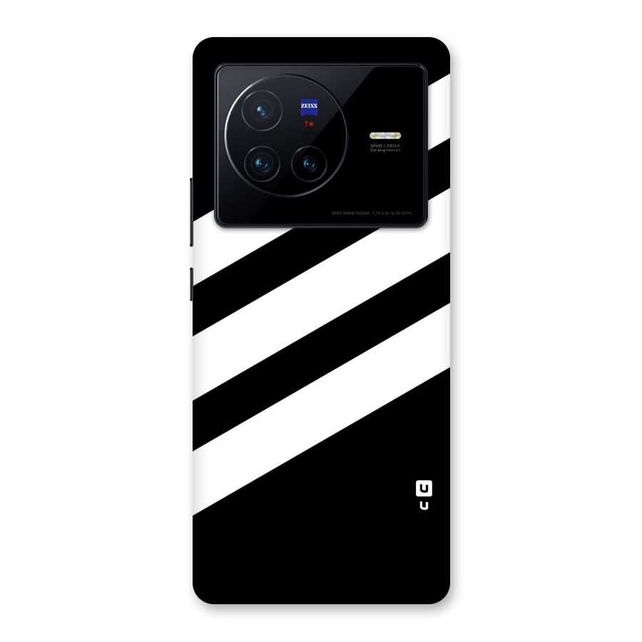 Diagonal Classic Stripes Back Case for Vivo X80