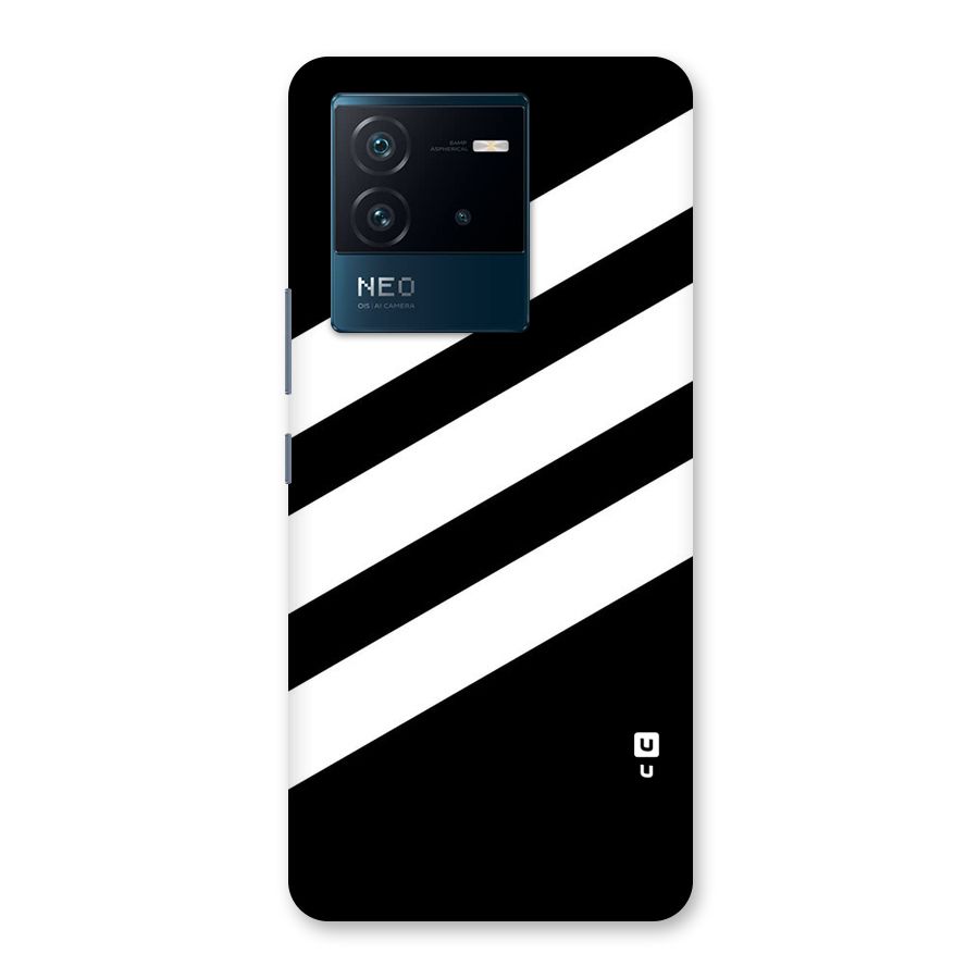 Diagonal Classic Stripes Back Case for Vivo iQOO Neo 6 5G