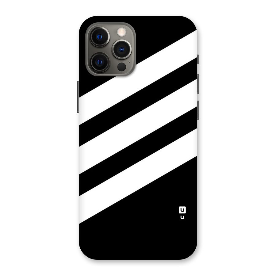 Diagonal Classic Stripes Back Case for iPhone 12 Pro Max