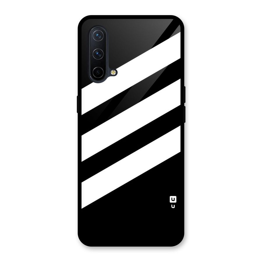 Diagonal Classic Stripes Glass Back Case for OnePlus Nord CE 5G