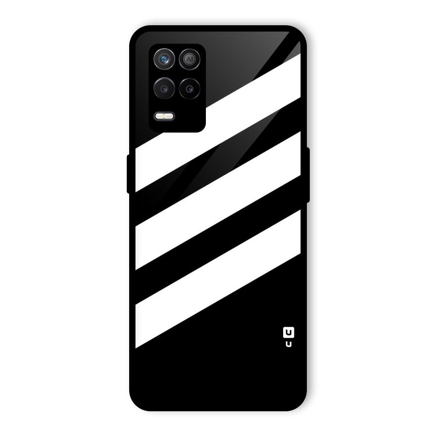 Diagonal Classic Stripes Glass Back Case for Realme 9 5G
