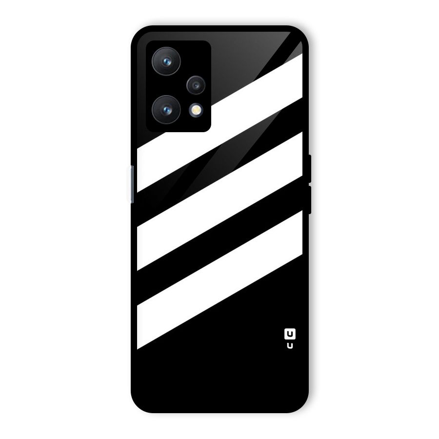 Diagonal Classic Stripes Glass Back Case for Realme 9 Pro 5G