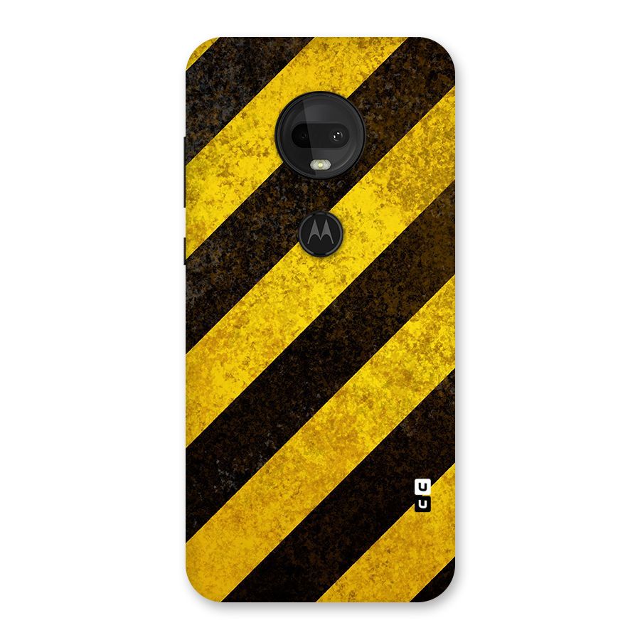 Diagonal Road Pattern Back Case for Moto G7