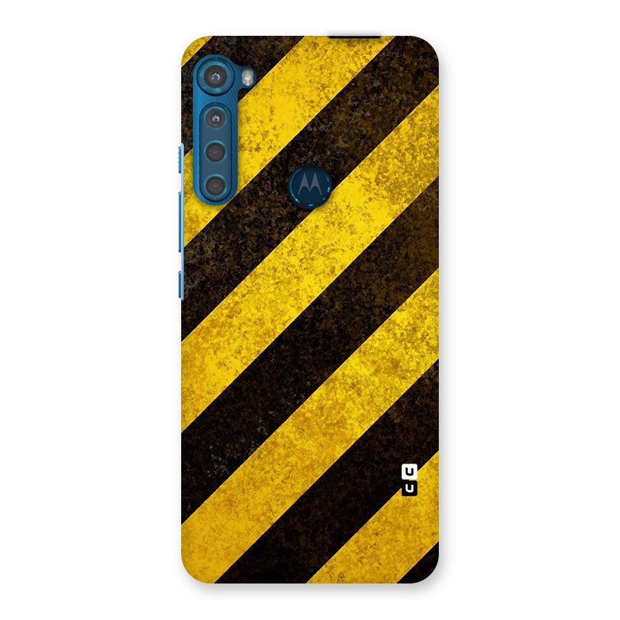 Diagonal Road Pattern Back Case for Motorola One Fusion Plus